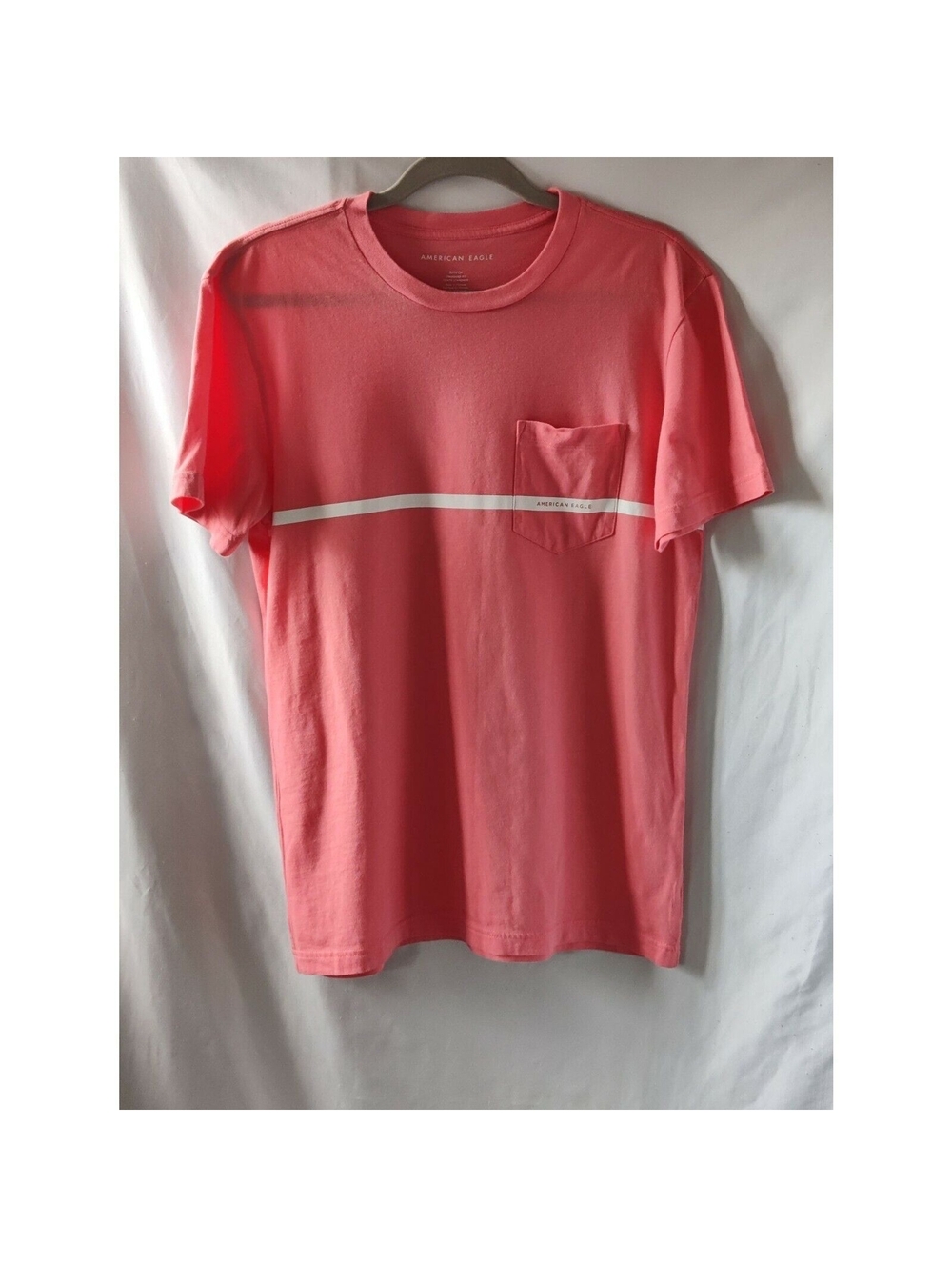 American Eagle Womens Pink Short Sleeve Round Neck T-Shirt Size Small